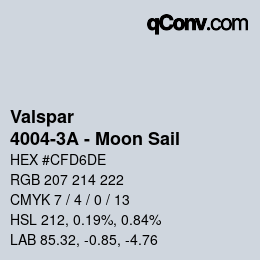 カラーコード: Valspar - 4004-3A - Moon Sail | qconv.com