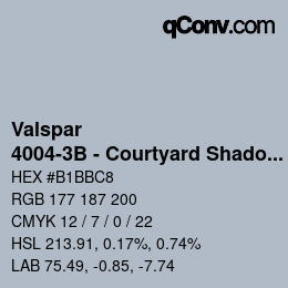 Farbcode: Valspar - 4004-3B - Courtyard Shadow | qconv.com