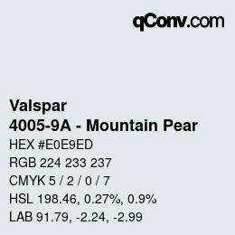 Color code: Valspar - 4005-9A - Mountain Pear | qconv.com