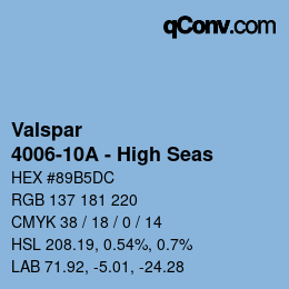 Farbcode: Valspar - 4006-10A - High Seas | qconv.com