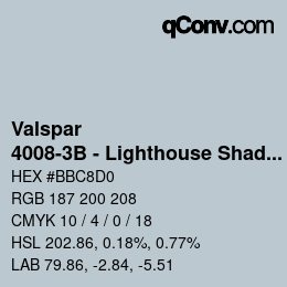 Código de color: Valspar - 4008-3B - Lighthouse Shadows | qconv.com