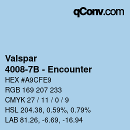 Color code: Valspar - 4008-7B - Encounter | qconv.com