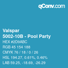 Color code: Valspar - 5002-10B - Pool Party | qconv.com