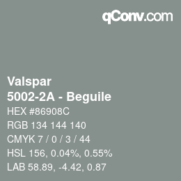 カラーコード: Valspar - 5002-2A - Beguile | qconv.com