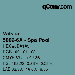 カラーコード: Valspar - 5002-6A - Spa Pool | qconv.com
