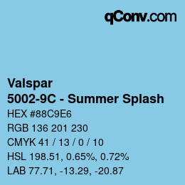 Farbcode: Valspar - 5002-9C - Summer Splash | qconv.com