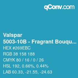 カラーコード: Valspar - 5003-10B - Fragrant Bouquet | qconv.com