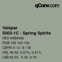 カラーコード: Valspar - 5003-1C - Spring Spirits | qconv.com