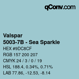 Farbcode: Valspar - 5003-7B - Sea Sparkle | qconv.com