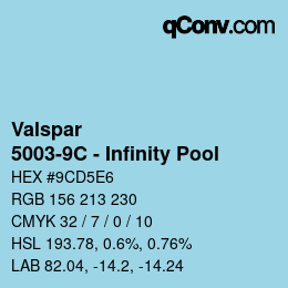 Código de color: Valspar - 5003-9C - Infinity Pool | qconv.com