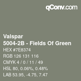 Farbcode: Valspar - 5004-2B - Fields Of Green | qconv.com