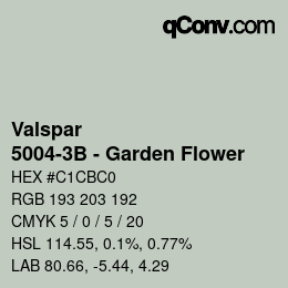 カラーコード: Valspar - 5004-3B - Garden Flower | qconv.com