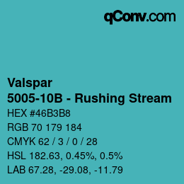 Farbcode: Valspar - 5005-10B - Rushing Stream | qconv.com