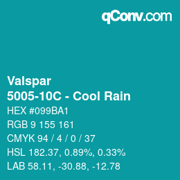Color code: Valspar - 5005-10C - Cool Rain | qconv.com