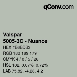 カラーコード: Valspar - 5005-3C - Nuance | qconv.com