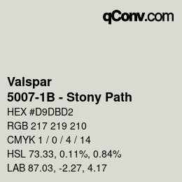 Farbcode: Valspar - 5007-1B - Stony Path | qconv.com