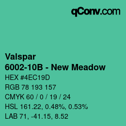 Farbcode: Valspar - 6002-10B - New Meadow | qconv.com