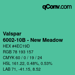 Code couleur: Valspar - 6002-10B - New Meadow | qconv.com