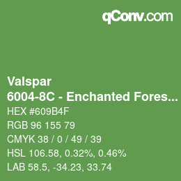 Color code: Valspar - 6004-8C - Enchanted Forest | qconv.com