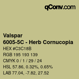 Farbcode: Valspar - 6005-5C - Herb Cornucopia | qconv.com