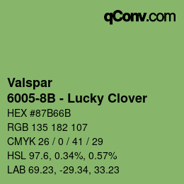 Farbcode: Valspar - 6005-8B - Lucky Clover | qconv.com