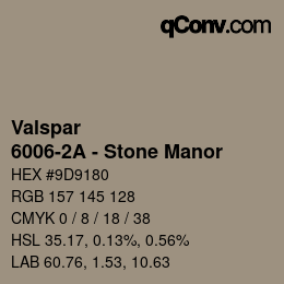 Farbcode: Valspar - 6006-2A - Stone Manor | qconv.com