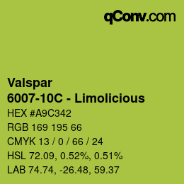 Farbcode: Valspar - 6007-10C - Limolicious | qconv.com