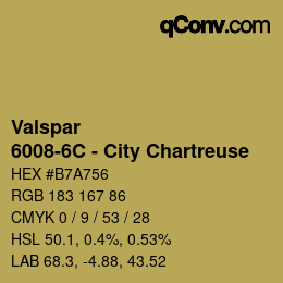 カラーコード: Valspar - 6008-6C - City Chartreuse | qconv.com
