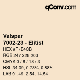 Color code: Valspar - 7002-23 - Elitist | qconv.com