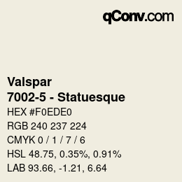 Farbcode: Valspar - 7002-5 - Statuesque | qconv.com