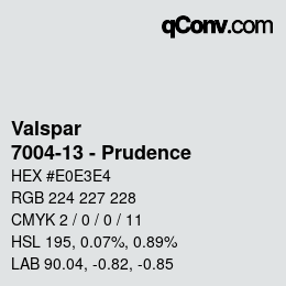 カラーコード: Valspar - 7004-13 - Prudence | qconv.com