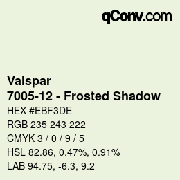Farbcode: Valspar - 7005-12 - Frosted Shadow | qconv.com