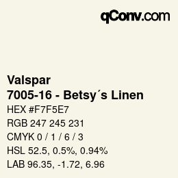 Farbcode: Valspar - 7005-16 - Betsy´s Linen | qconv.com