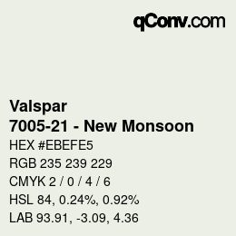Farbcode: Valspar - 7005-21 - New Monsoon | qconv.com
