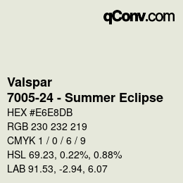 Color code: Valspar - 7005-24 - Summer Eclipse | qconv.com