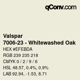 Code couleur: Valspar - 7006-23 - Whitewashed Oak | qconv.com