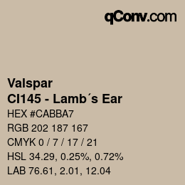 カラーコード: Valspar - CI145 - Lamb´s Ear | qconv.com