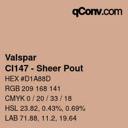 Color code: Valspar - CI147 - Sheer Pout | qconv.com
