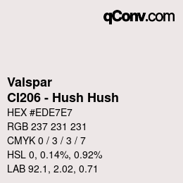 Farbcode: Valspar - CI206 - Hush Hush | qconv.com