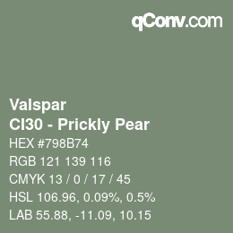 Farbcode: Valspar - CI30 - Prickly Pear | qconv.com
