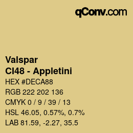Color code: Valspar - CI48 - Appletini | qconv.com