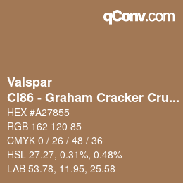 Code couleur: Valspar - CI86 - Graham Cracker Crust | qconv.com