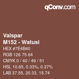Farbcode: Valspar - M152 - Watusi | qconv.com
