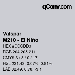 カラーコード: Valspar - M210 - El Niño | qconv.com