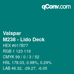 Color code: Valspar - M238 - Lido Deck | qconv.com