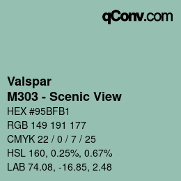 カラーコード: Valspar - M303 - Scenic View | qconv.com