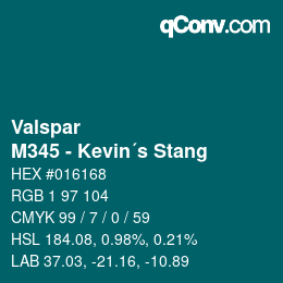 Farbcode: Valspar - M345 - Kevin´s Stang | qconv.com