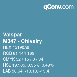 Color code: Valspar - M347 - Chivalry | qconv.com