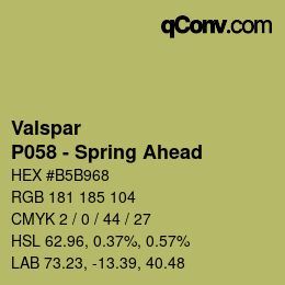 Farbcode: Valspar - P058 - Spring Ahead | qconv.com