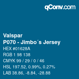 Farbcode: Valspar - P070 - Jimbo´s Jersey | qconv.com